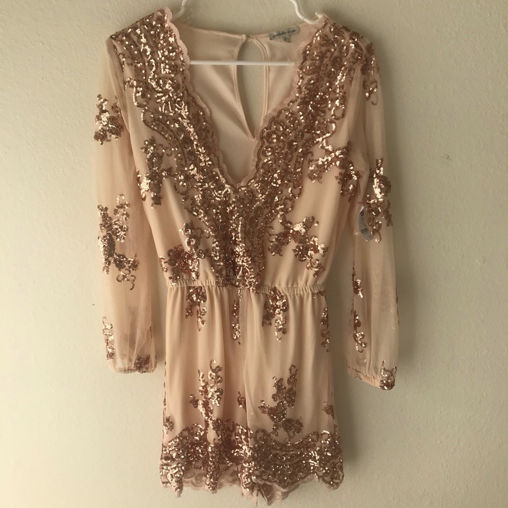 Charlotte Russe sequin romper
